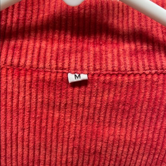 Red Corduroy Jacket with Football Patches - Picture 3 of 3